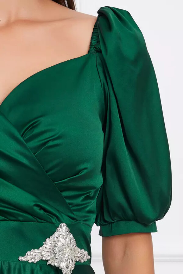 rochie eleganta verde marime mare